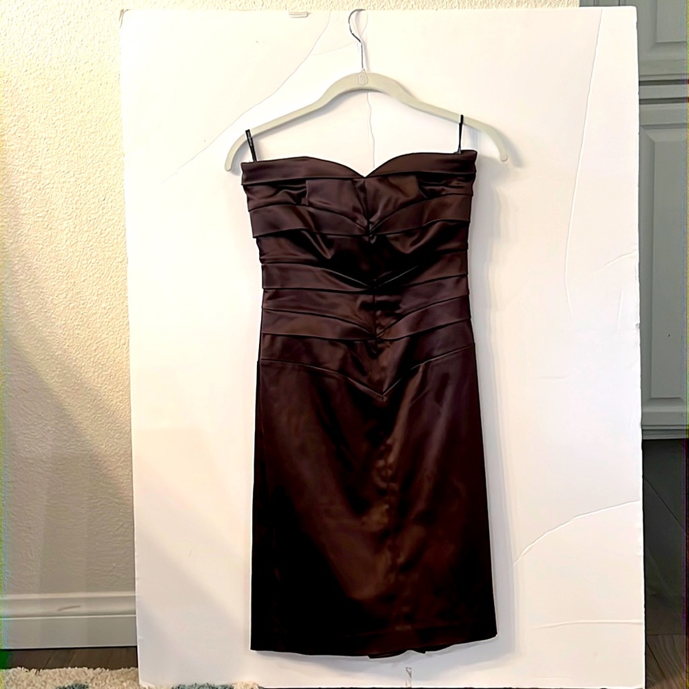 Bebe strapless evening dress